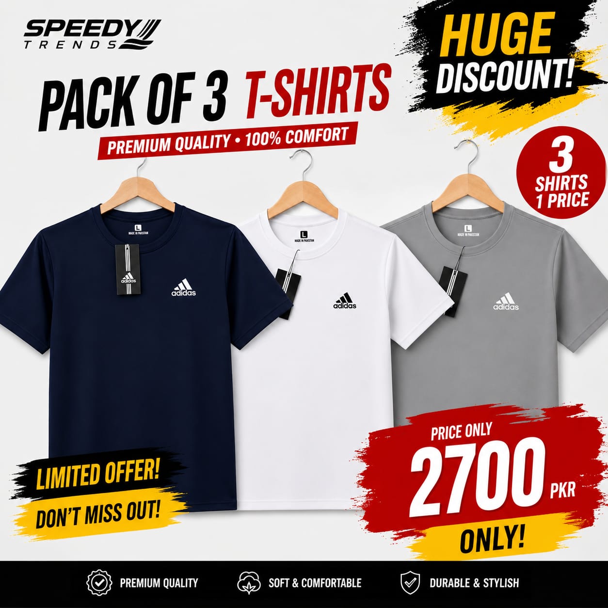addi 3 shirts in huge  discounted price